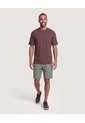 Bermuda Básica Con Bolsillos  Para Hombre Verde Ostu de Ostu
