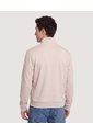Buzo Half Zip Con Estampado  Para Hombre Café Ostu de Ostu