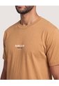 Camiseta Basica Con Screen  Para Hombre Mostaza Ostu de Ostu