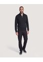 Saco Half Zipper Cuello Alto  Para Hombre Negro Ostu de Ostu