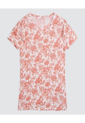 Camiseta Para Mujer Manga Corta Color Naranja Marca Ostu #40091489