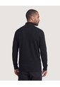 Saco Half Zipper Cuello Alto  Para Hombre Negro Ostu de Ostu