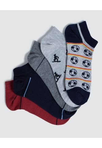 Medias Para Niño Invisible Color Pack X Marca Ostu #80980100 Ostu