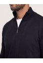 Saco Half Zipper Cuello Alto  Para Hombre Negro Ostu de Ostu