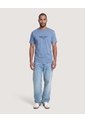 Camiseta Basica Con Screen  Para Hombre Azul Ostu de Ostu