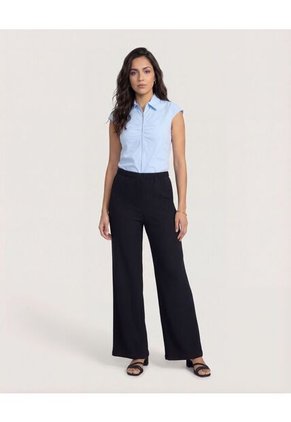 Pantalón Para Mujer Moda Color Negro Marca Ostu #40070892
