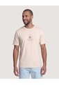 Camiseta Basica Con Screen  Para Hombre Arena Ostu de Ostu