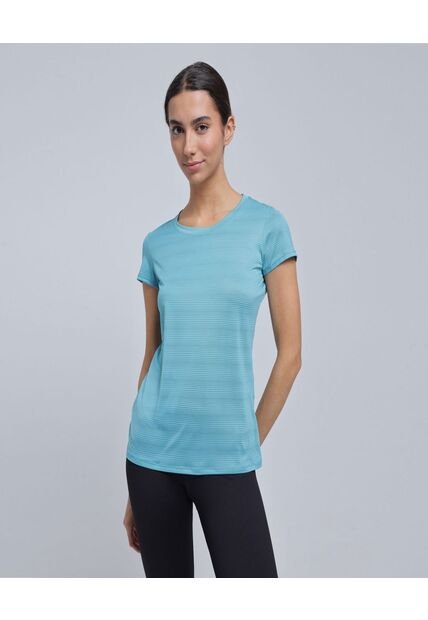 Camiseta Para Mujer Manga Corta Color Azul  Marca Ostu #40092180