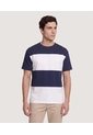 Camiseta Bloques  Para Hombre Azul Ostu de Ostu