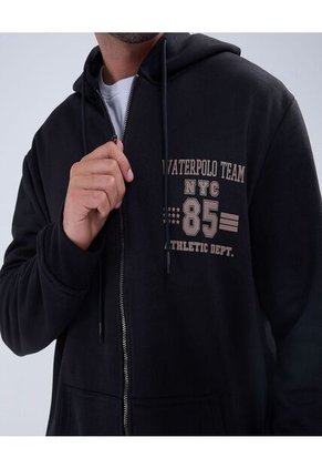 Buzo Para Hombre Zipper Color Negro Marca Ostu #60060438