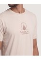 Camiseta Basica Con Screen  Para Hombre Arena Ostu de Ostu
