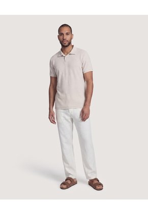 Pantalón De Moda Con Pinzas  Para Hombre Arena Ostu