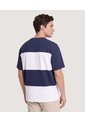 Camiseta Bloques  Para Hombre Azul Ostu de Ostu