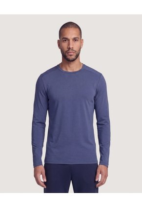 Camiseta Fitted Active Para Hombre Azul Ostu