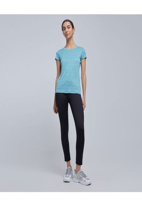 Camiseta Para Mujer Manga Corta Color Azul Marca Ostu #40092180