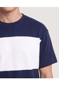 Camiseta Bloques  Para Hombre Azul Ostu de Ostu