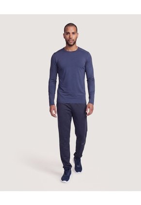 Camiseta Fitted Active Para Hombre Azul Ostu