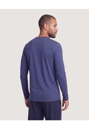 Camiseta Fitted Active Para Hombre Azul Ostu