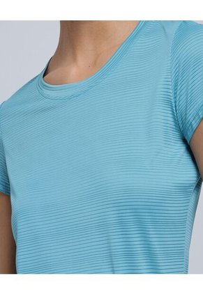 Camiseta Para Mujer Manga Corta Color Azul Marca Ostu #40092180