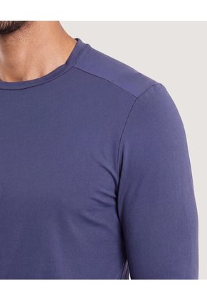 Camiseta Fitted Active Para Hombre Azul Ostu
