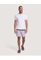 Pantaloneta De Baño Estampada  Para Hombre Blanco Ostu de Ostu