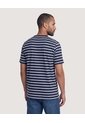 Camiseta Náutica A Rayas  Para Hombre Azul Ostu de Ostu