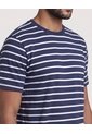 Camiseta Náutica A Rayas  Para Hombre Azul Ostu de Ostu
