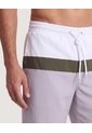Pantaloneta De Baño Estampada  Para Hombre Blanco Ostu de Ostu