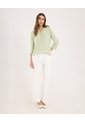 Blusa Para Mujer Manga 3/4 Color Verde Pastel Marca Ostu #40121119 de Ostu