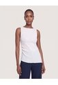 Blusa Con Escote En V  Para Mujer Beige Ostu de Ostu