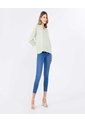 Blusa Para Mujer Manga 3/4 Color Verde Pastel Marca Ostu #40121119 de Ostu