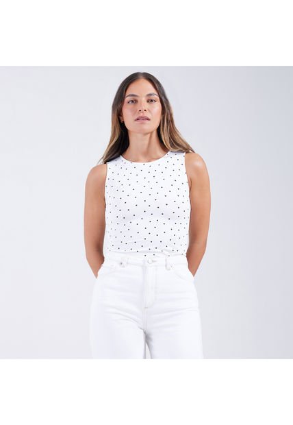 Body Para Mujer Manga Sisa Color Blanco Marca Ostu #40200088