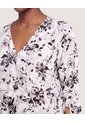 Blusa Cuello V  Para Mujer Blanco Ostu de Ostu