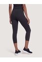 Leggings Capri Pretina Alta  Para Mujer Negro Ostu de Ostu