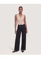 Chaleco Sastre Escote V  Para Mujer Beige Ostu de Ostu