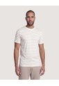 Camiseta Náutica A Rayas  Para Hombre Crema Ostu de Ostu