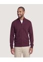 Saco Tejido Full Zipper  Para Hombre Vino Ostu de Ostu
