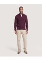 Saco Tejido Full Zipper  Para Hombre Vino Ostu de Ostu
