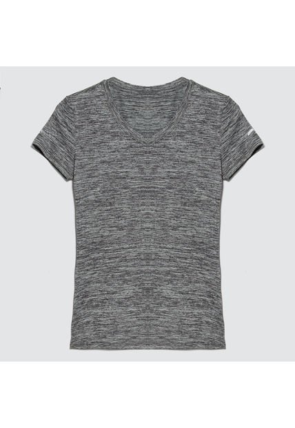 Camiseta Para Mujer Manga Corta Color Gris  Marca Ostu #40091806
