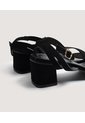 Sandalias De Tacon  Para Mujer Negro Ostu de Ostu