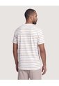 Camiseta Náutica A Rayas  Para Hombre Crema Ostu de Ostu