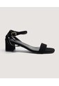 Sandalias De Tacon  Para Mujer Negro Ostu de Ostu
