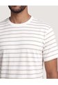 Camiseta Náutica A Rayas  Para Hombre Crema Ostu de Ostu