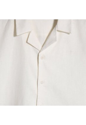 Camisa Para Hombre Manga Corta Sin Bolsillo Color Blanco Marca Ostu #60010619