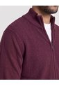 Saco Tejido Full Zipper  Para Hombre Vino Ostu de Ostu