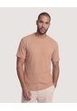 Camiseta Regular Texturizada  Para Hombre Beige Ostu de Ostu