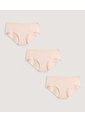 Panty Hipster Con Encaje Pack X3 X3 Para Mujer Surtido Ostu de Ostu