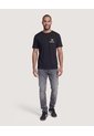 Camiseta Spider-Man Outline  Para Hombre Negro Ostu de Ostu