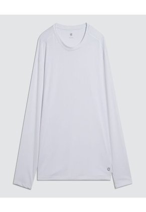 Camiseta Para Hombre Manga Larga Cuello Redondo Color Blanco Marca Ostu #60091496