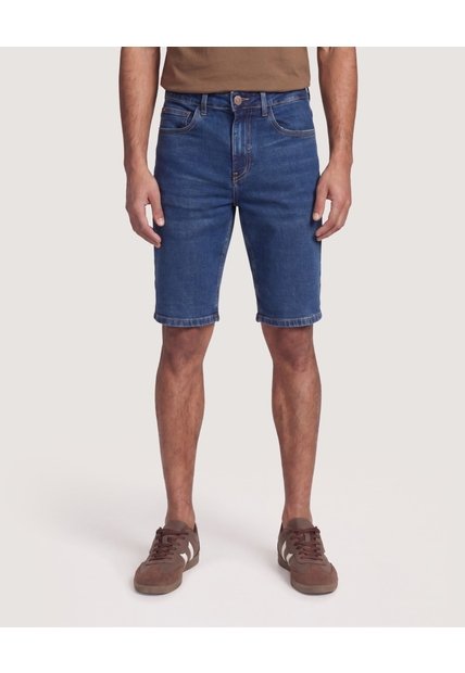 Bermuda Slim Denim  Para Hombre Azul Ostu
